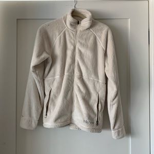 Marmot Fuzzy Zip Up Jacket - Cream